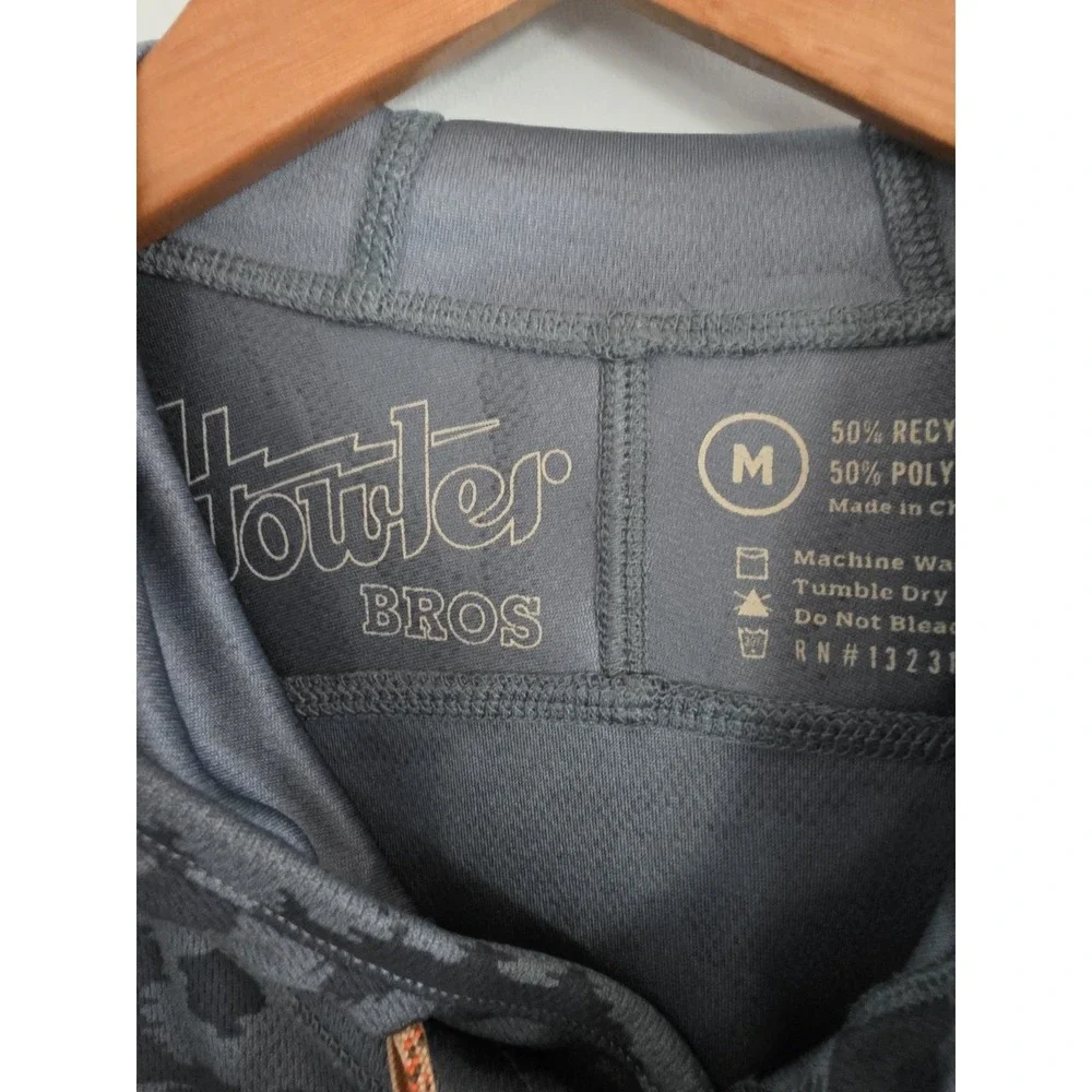 Howler Brothers Loggerhead UPF Gorpcore Hoodie Dark Slate Taki pattern Size M
